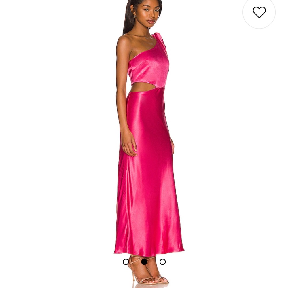 Bardot Audrey One Shoulder Top in Pop Pink